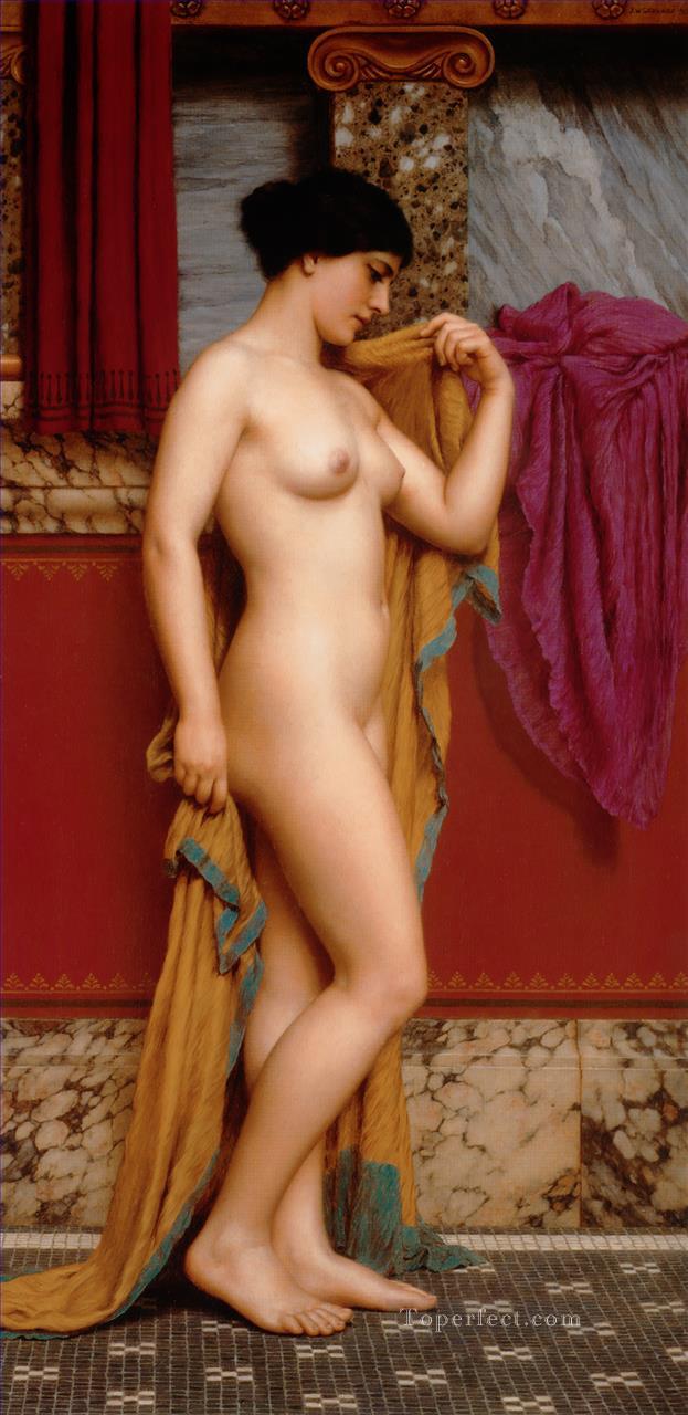 En el Tepidarium 1913 dama desnuda John William Godward Pintura al óleo
